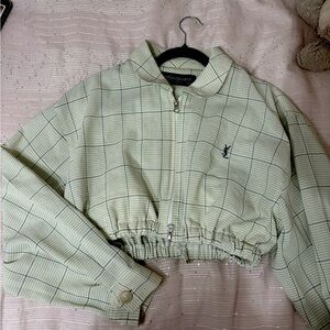 Ysl women’s plaid crop top